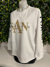 Load image into Gallery viewer, White Graphic Long Sleeve Windcheater