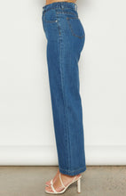 Load image into Gallery viewer, Denim Straight Leg Pant with Elastic Waist Detail