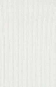 White Asymmetric Neckline Knit Top