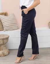 Load image into Gallery viewer, Navy Jessica Work Slim Work Pant